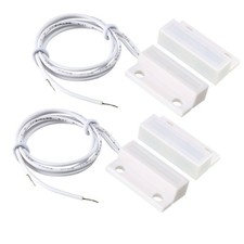 2pcs MC-38 Surface Mount Wired NC Door Sensor Alarm Magnetic Reed Switch