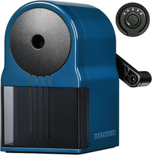 Manual Pencil Sharpener with Container 5 Grades of Thickness Blue