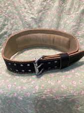 Harbinger Leather Weightlifting Belt Size Medium Strength Training 4" wide
