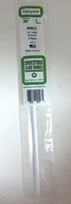 Evergreen Scale Models 1pc 14in Styrene Angles .250in .64cm pkg 297
