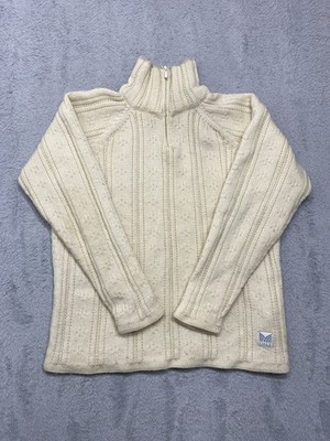 Dale Of Norway Wolle Pullover Cremefarben Water Repellant Damen Gr M