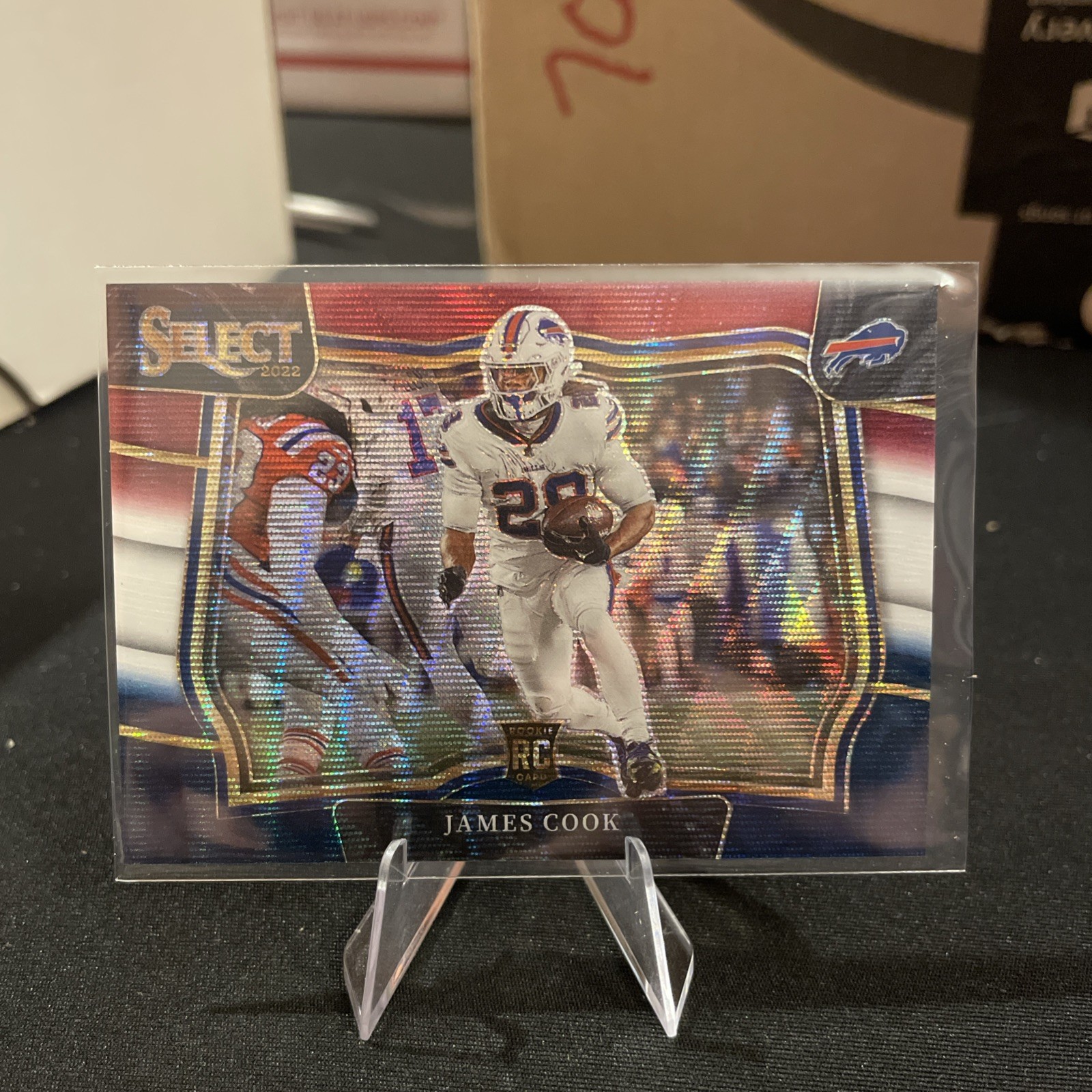 2022 Panini Select James Cook Rookie Tri-Color Field Level 54/75 SP! Bills