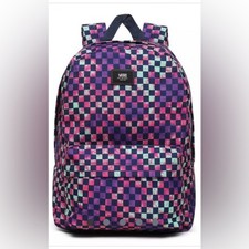 NWT Vans OLD SKOOL III B Multicolor TIE DYE Checkerboard Print Backpack