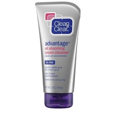 Clean Clear Oil Absorbing Cream Facial Cleanser Salicylic Acid 5 oz RARE