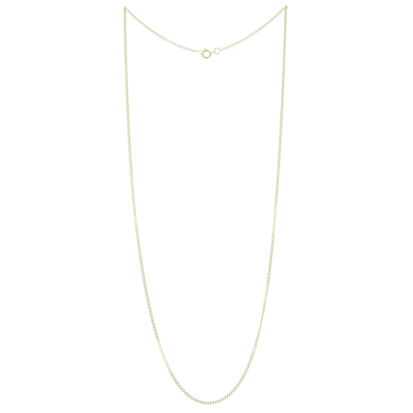 Chaîne plaqué or maille classique 60 cm pour collier discret - 2