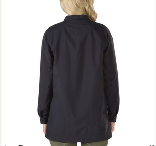 Vans Shoes Varsity Jacket Thanks coach MET Long Black Coat Unisex Large NWT - Picture 2 of 3