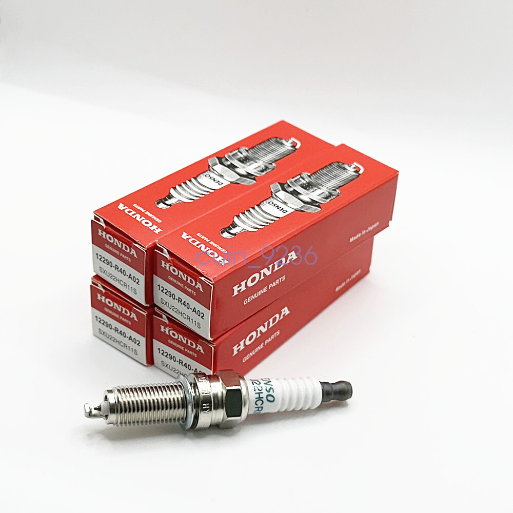 4X 12290-R40-A02Iridium Spark Plug 3461 For  ACCORD CIVIC SXU22HCR11S Genuine