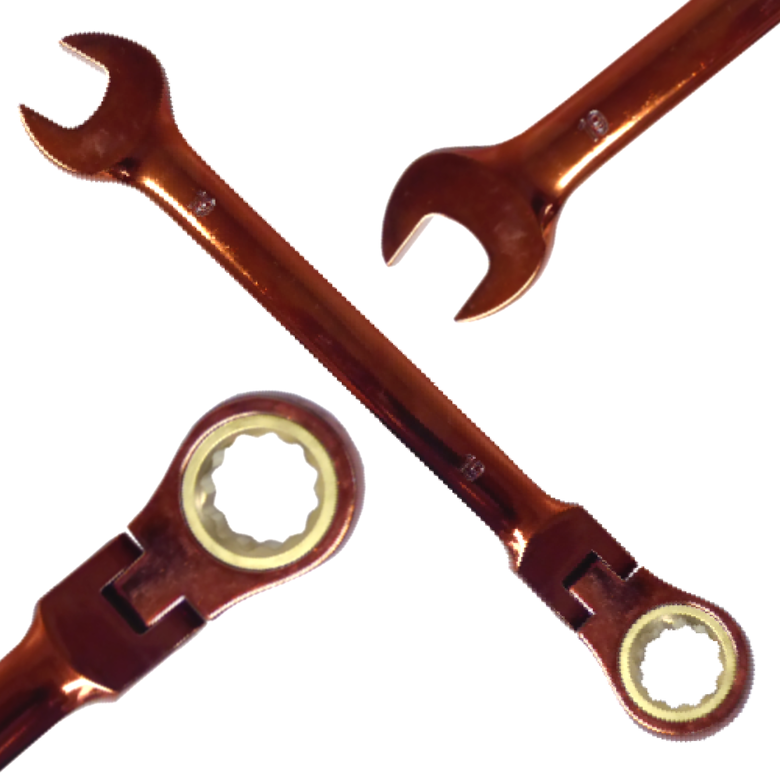 Ratchet Spanners Flexi Coloured Metric 8, 10, 13, 17, 19, 21 & 24mm