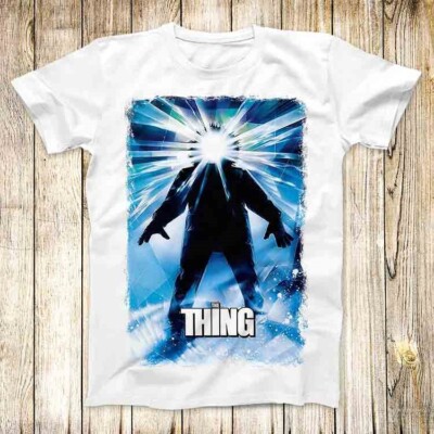 T-Shirt The Thing Horror Sci Fi Film Poster Meme Unisex Top 7574