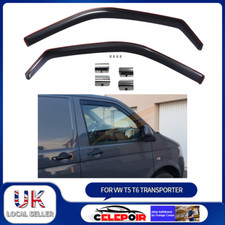 2pcs TINTED Wind Deflectors For VW Transporter T5/T6 2door VAN 2003-onwards