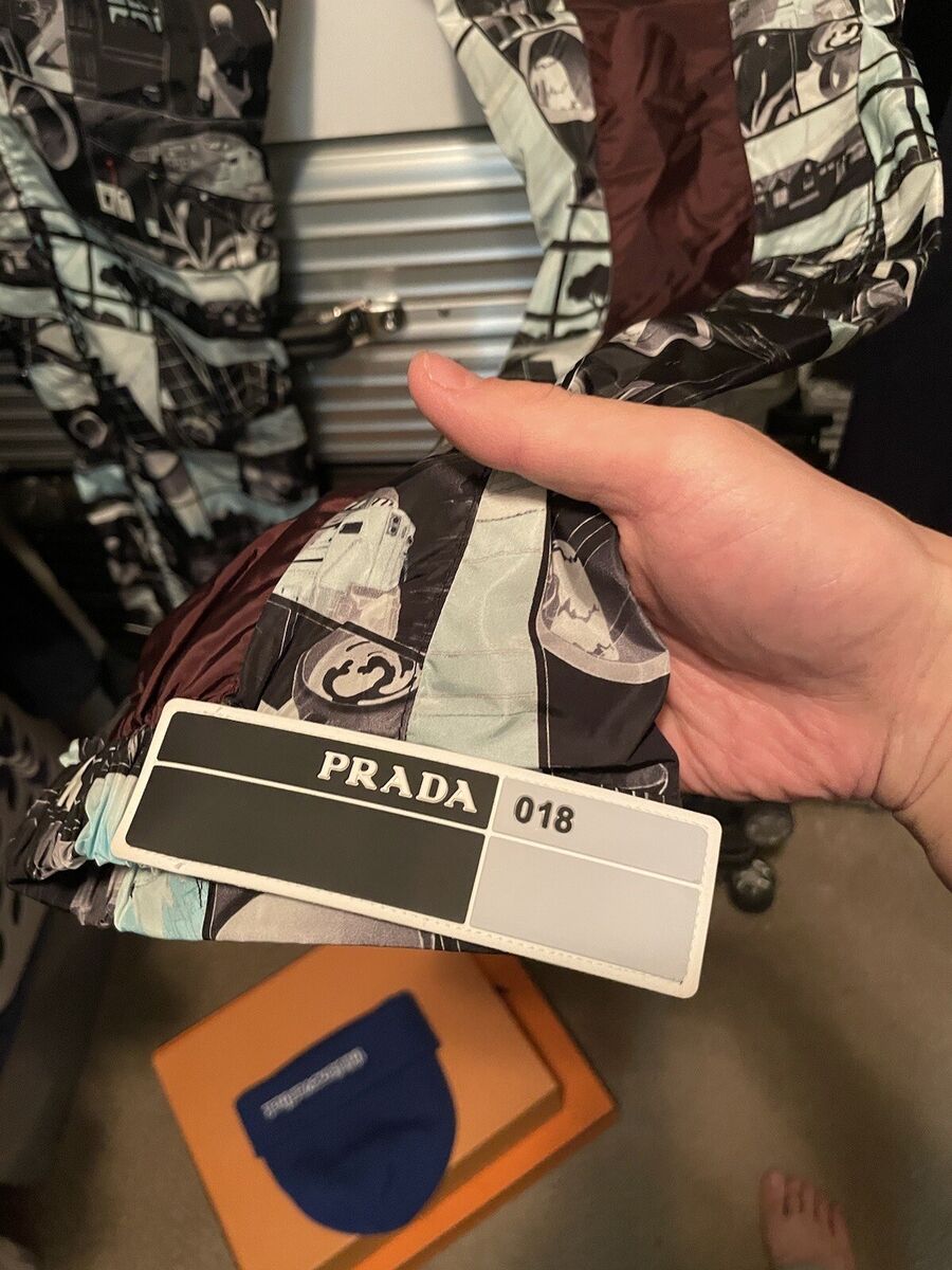 Prada Milano SS018 Ankle Strap Track Pants Logo Tab Size 50 Prada Milano SS018 Ankle Strap Track Pants Logo Tab Size 50