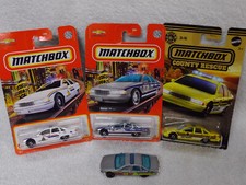 Matchbox Lot of 4 Silver White Yellow Chevy Caprice Classic RCMP Police Security