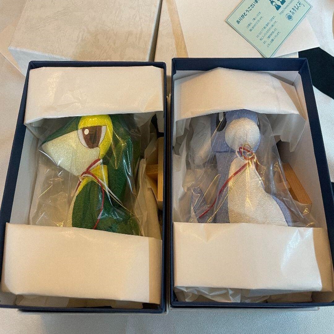 Mataro Edo Kimekomi Doll Dratini Snivy Traditional Craft x Pokemon Set