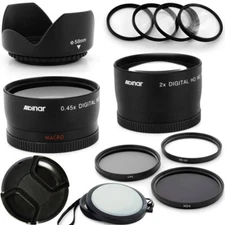 58MM Professional Lens Kit for Canon Rebel T4i T3i T3 T2i T2 T1i XTi XT XS XSi