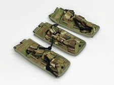 Collection Of 3 Elastic-Securing Single Magazine Pouches. MTP IRR Osprey Molle.