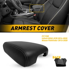 Car Center Console Armrest Cover For Infiniti QX60 JX35 2014-2020 Accessories E