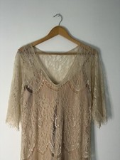 ELEGANT WEDDING DRESS Grace Loves Lace Lace Maxi BOHEMIAN Dress Size L