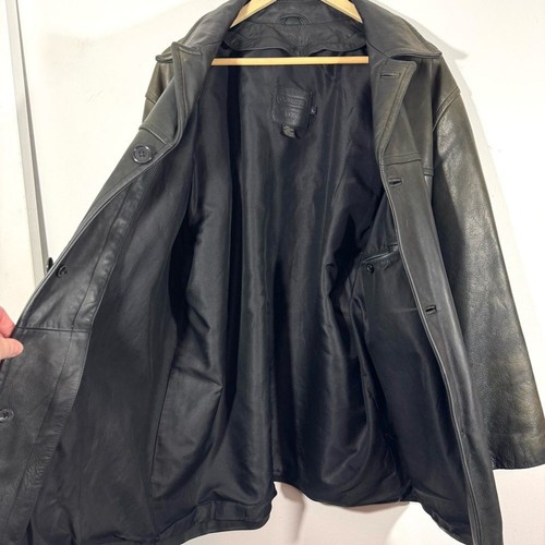 Giacca di pelle nera Coach 1941 vintage - Foto 11 di 16
