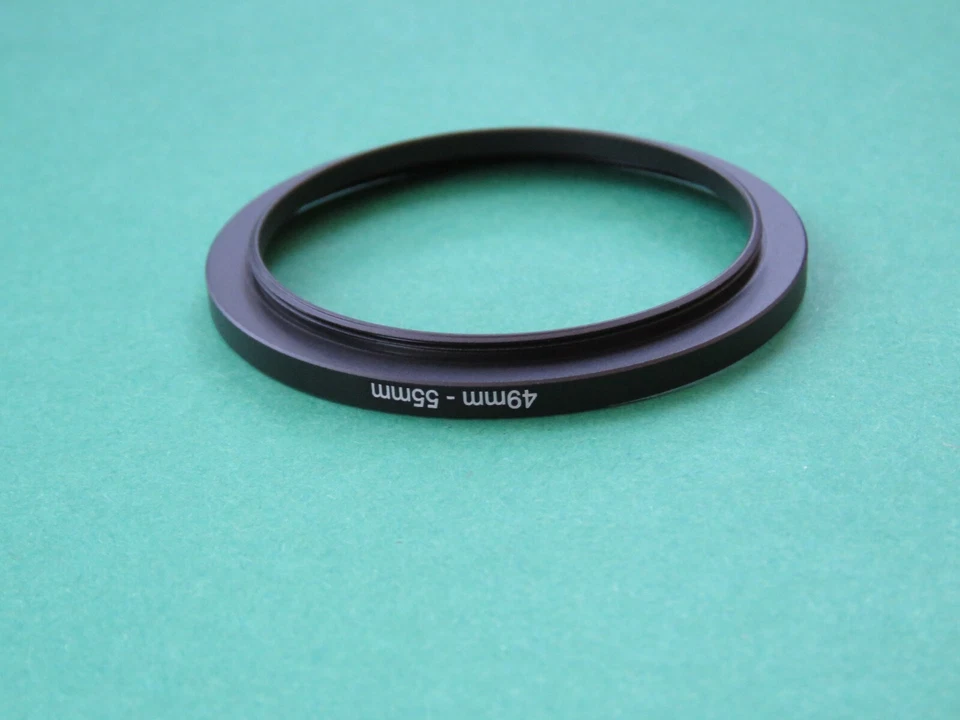 49mm-55mm 49-55 Stepping Step Up Male-Female Filter Ring Adapter 49mm-55mm  - Image 2 of 2