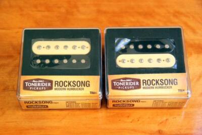 TONERIDER ROCKSONG ALNICO II SET TRH1 OPEN ZEBRA NECK+BRIDGE 8+12k CARLTON HALEN