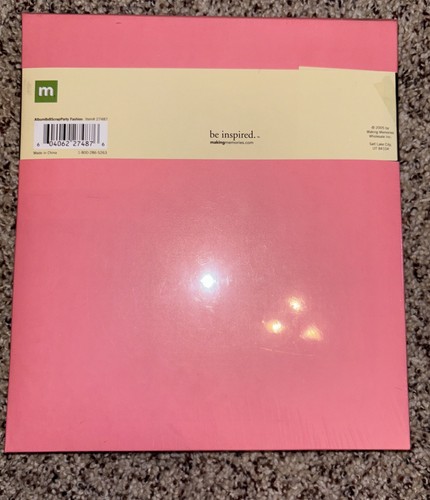 MAKING MEMORIES Scrapbook Party Fashion Pink 8x8 Album 10 Page Protectors New - Picture 5 of 6