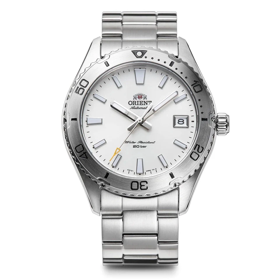 ORIENT Mako RN-AC0Q03S Sports Automatic Watch White Dial fedEx DHL — 第 4/4 张图片
