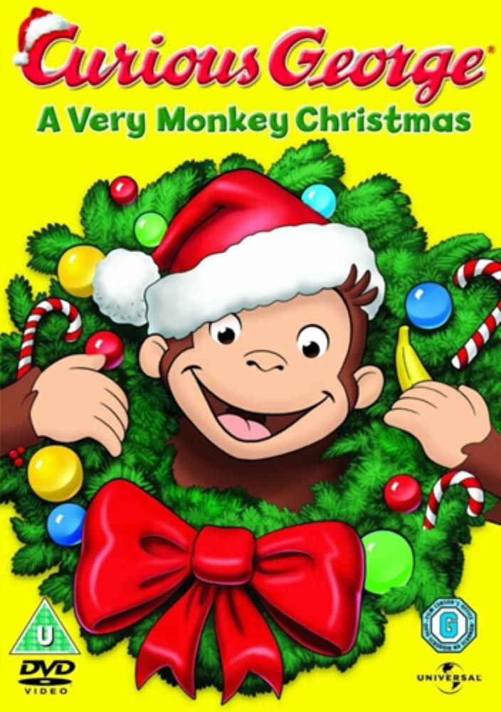 Curious George: A Very Monkey Christmas DVD (2010) FREE SHIPPING
