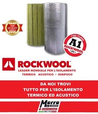 1 ML LANA ROCCIA  ROTOLO CANNA FUMARIA IGNIFUGO TERMO ISOLANTE TERMICO ROCKWOOL