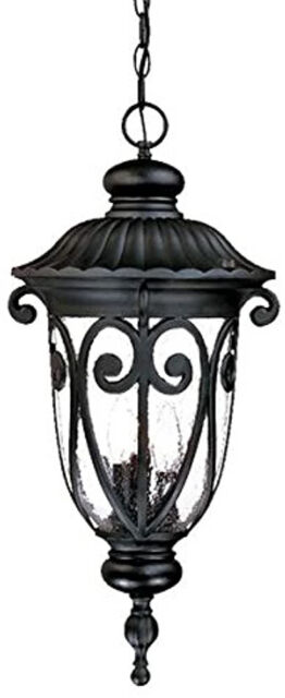Acclaim Lighting Camelot Matte Black Traditional Lantern Outdoor Pendant Light