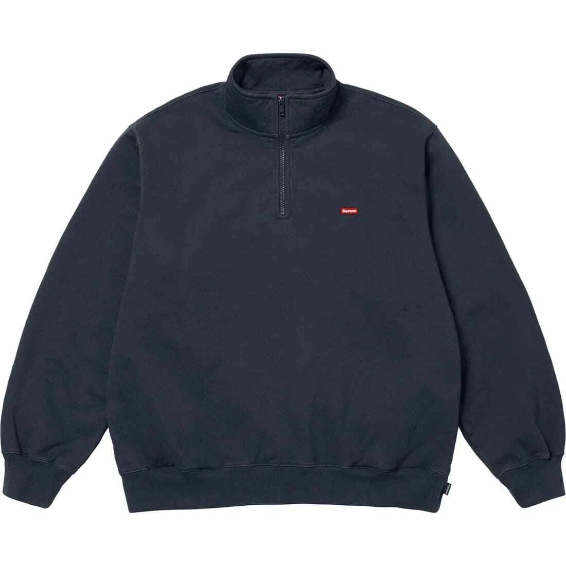 Pull demi zip bleu marine petite boîte suprême