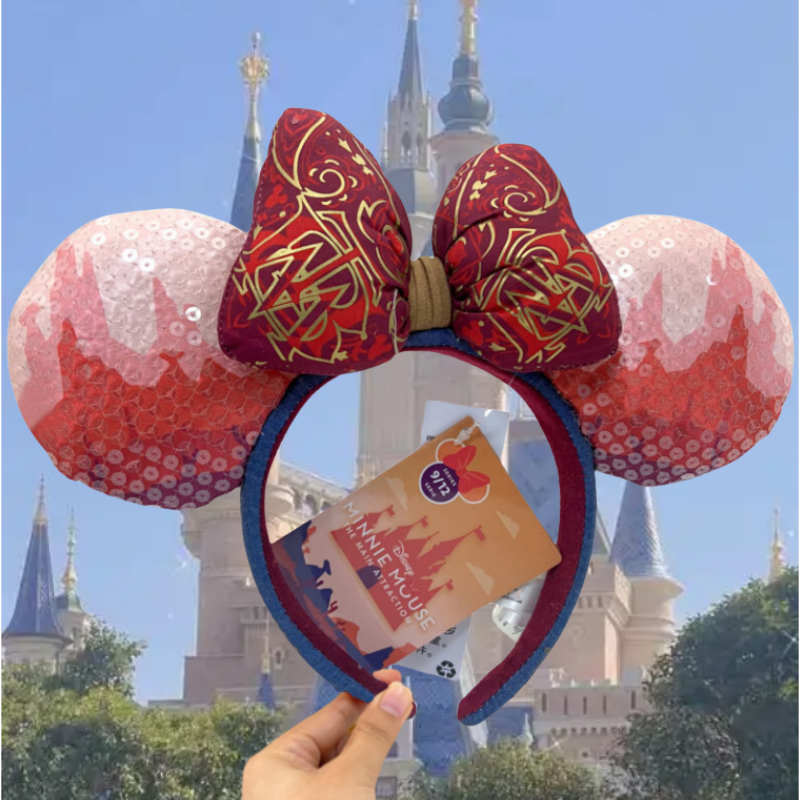 Disney Parks Big Thunder Mountain Minnie Mouse Headband Ears Main Attraction