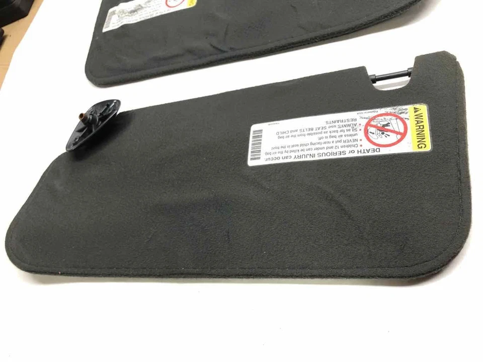 Chevy S10 2000 2001 2002 gris oscuro izquierda derecha parasol par tela suelta Foto 2 de 4