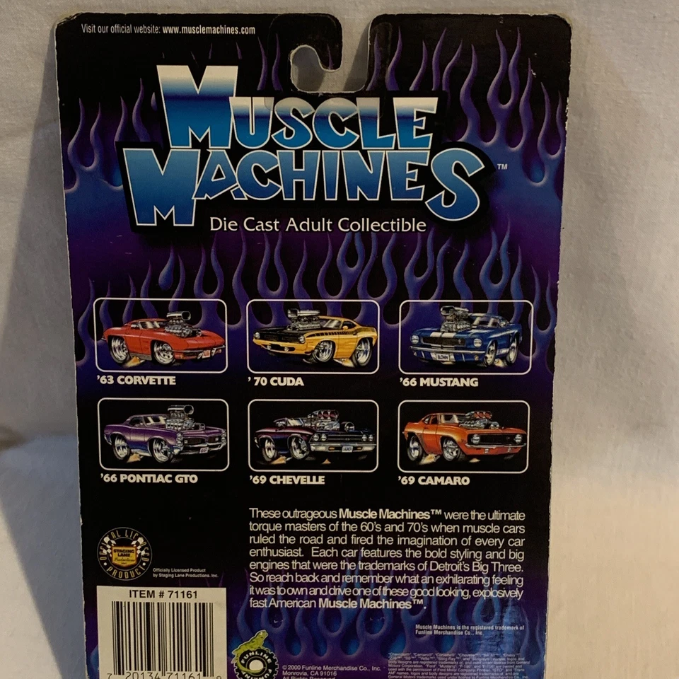 MUSCLE MACHINES Green '00 PT CRUISER VEHICLE 1:64 SCALE Die Cast NEW Toy Car - Image 3 of 4