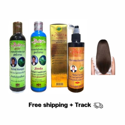 Jinda Herbal Hair Growth Anti Hair Loss Shampoo + Conditioner + Haarserum