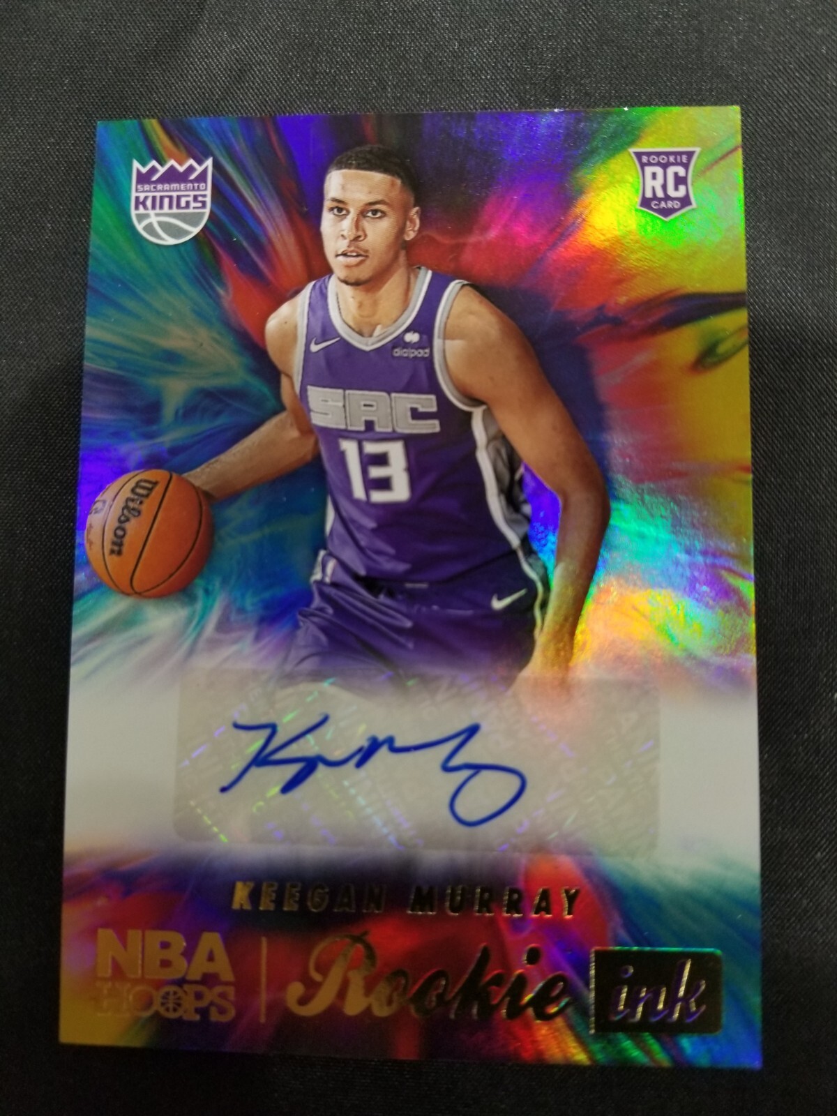 2022/2023 KEEGAN MURRAY HOOPS ROOKIE INK AUTOGRAPH SACRAMENTO KINGS