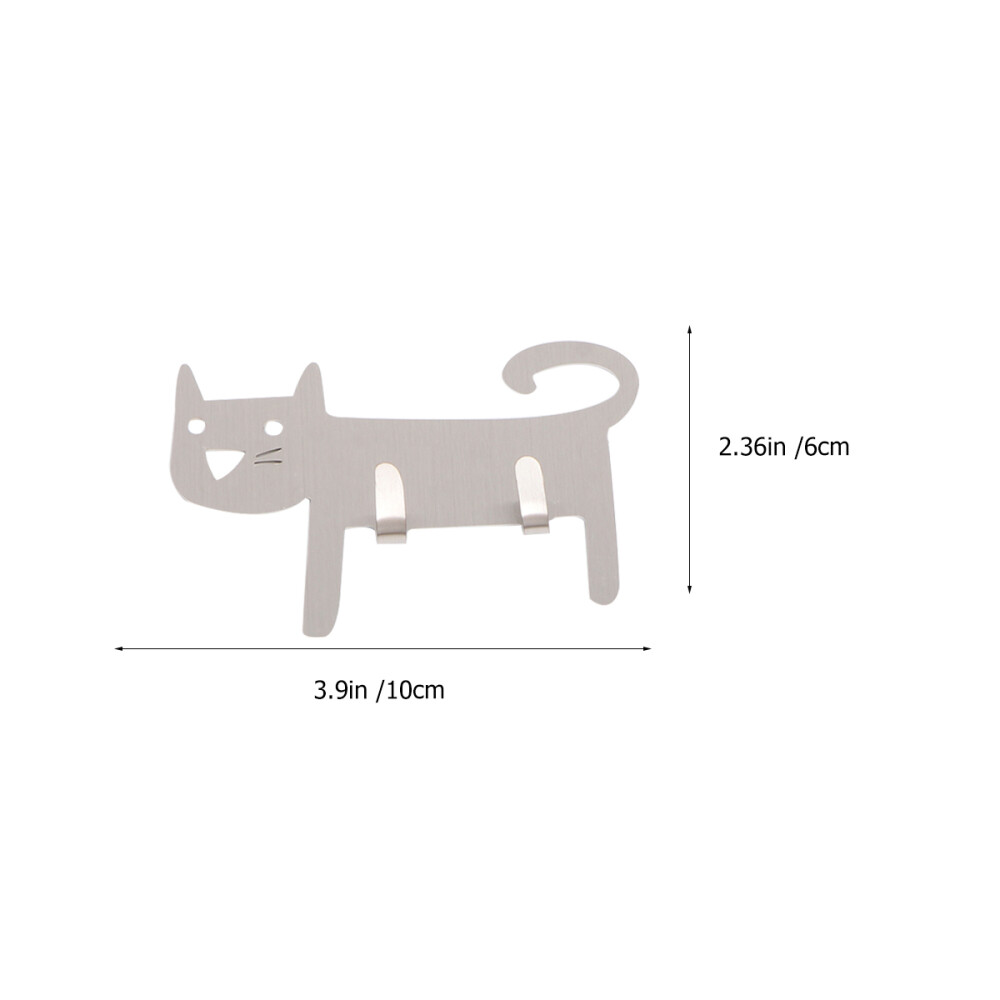 3 Pcs Coat Hooks Wall Cat Wall Hanger Wall Hanger Racks Wall Hooks Cat