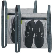Sneaker Wash Dry Net Bag for Dryer, 15.7x13.8 Inch Large 2pcs grey