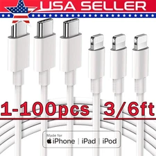 Fast Charger USB C Charging Cable For iPhone 14 13 12 11 Pro Max XR 8 iPad Lot