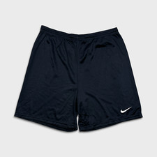 Vintage 90s Nike Sportswear Shorts Mens Medium Black Swoosh Mesh Athletic Pants