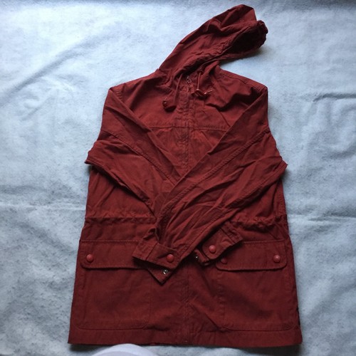 G.H. Bass & Co Full-Zip Hooded Cotton Blend Military Jacket, Damen S (Rot) - Bild 2 von 9