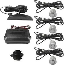 Parking Aid Sensor, 12V LED Display Auto Reverse Backup Sensor K Color: Silver