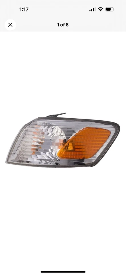 Luz intermitente delantera derecha izquierda Eagle Eyes TY639-B000R para Toyota Camry 00-01 Foto 2 de 4