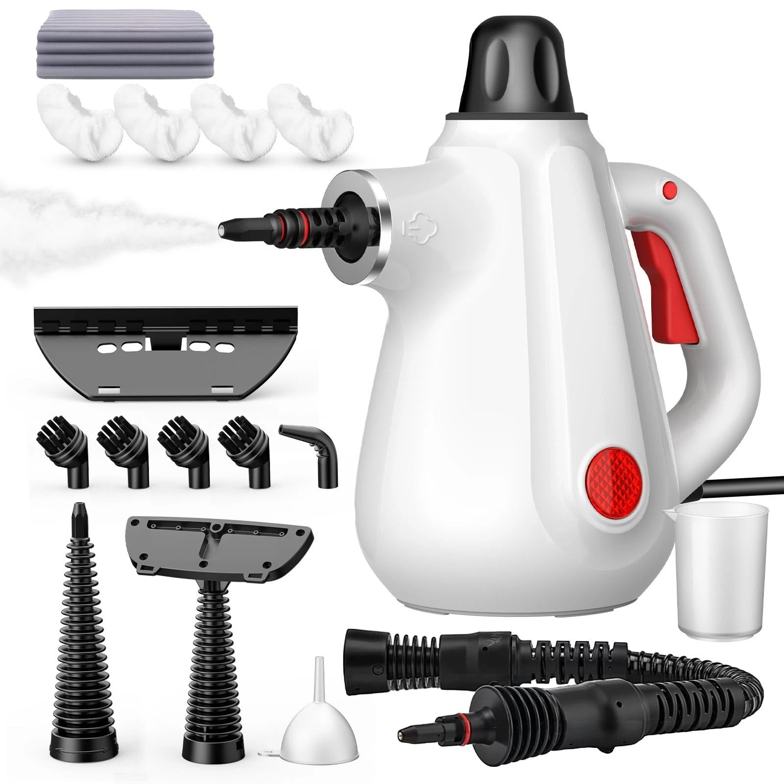 Portable Multi-Surface Steam Cleaner - Handheld Deep Cleaning with 16 Tools, Ide