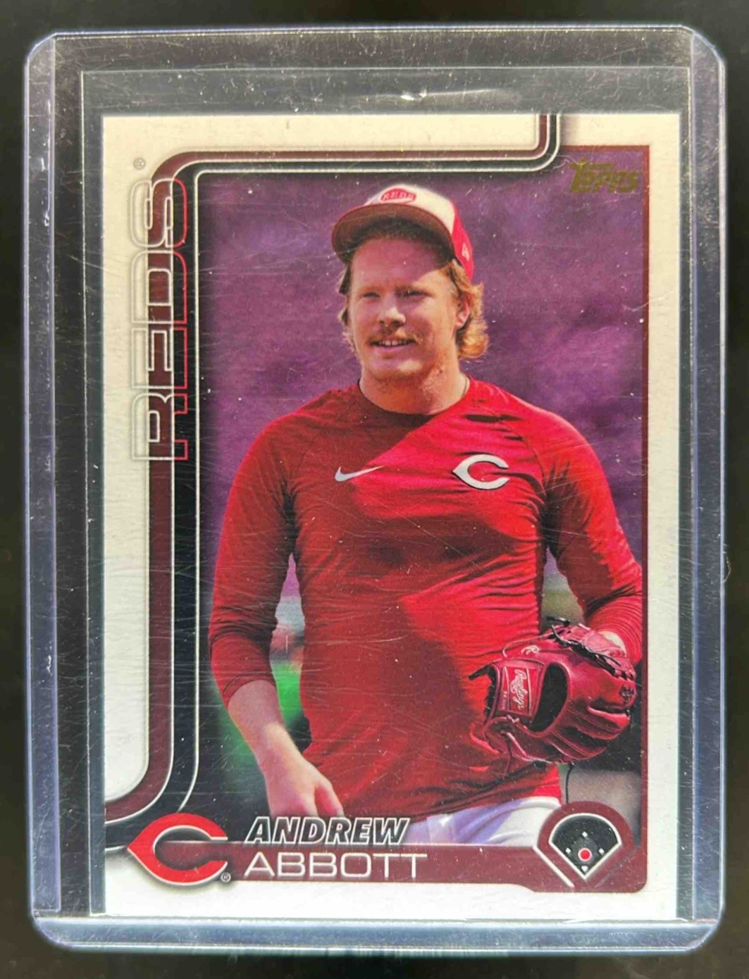 2025 Topps Andrew Abbott Golden Mirror Variation SSP #140 Reds