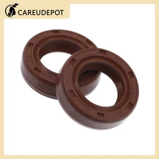 Oil Seal Seal Ring Rotary Shaft Seal FKM Rubber 16x26x7mm Brown 2Pcs