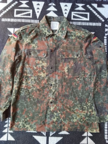Bundeswehr Flecktarn Kampfjacke mit Reißverschluss Größe M-L P2P 23