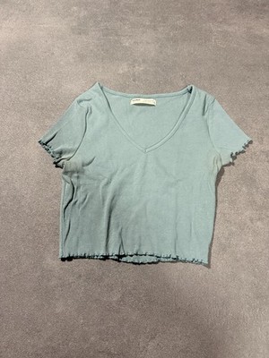 Crop Top - Pull and Bear - Türkis - Größe M 