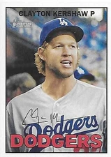 2016 Topps Heritage #426 Clayton Kershaw SP - Los Angeles Dodgers