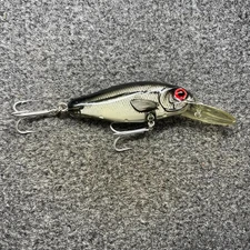 Bomber Smilin-Minno Vintage Crankbait - 37AXSI Silver Flash (Large Size)