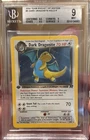 BGS 9 Team Rocket 1st Edition Dark Dragonite 5/82 Vintage 2000 Pokemon Card